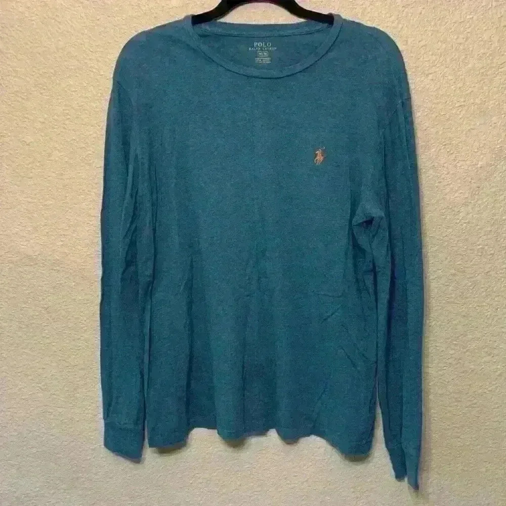 Blue Polo Ralph Lauren sz L casual preppy comfy fall winter church office career
